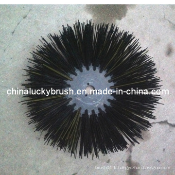 PP Material Black Round Road Brush (YY-019)